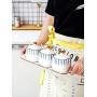 Unterglasur Keramik Spice Jar Japanische Haushalt Hand Gemalt Zucker Salz Shaker Gewürz Tank mit L?ffel Deckel Vier-teiliges Set Condiment bottles (Farbe : B)