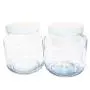 (2 Pack) 1/2 Gallon Clear Glass Jar with White Plastic Cap (2 Pack) 1/2 Gallon Clear Glass Jar with White Plastic Cap