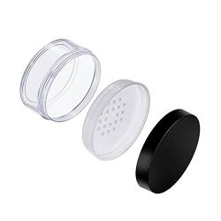 1PCS 50g 50ML / 1.7oz Clear Plasitc Empty Loose Powder Puff Box Foundation DIY Makeup Cosmetic Storage Containers Bottle Case Holder With Sifter Jar Loose Powder Compact