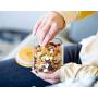 Sweetzer & Orange Airtight Glass Jar with Bamboo Lid (785 ML) - Dry Food Storage Container Kitchen Canister Small BPA-Free Glassware for Cookies, Candy, Coffee, Tea, Spices, Herbs, Salt, Sugar