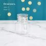 VonShef 12 Clip Top Glass Jars 3.5oz / 100ml with Labels - Storage Canning & Preserving Reusable Stickers & Chalk (Gold)