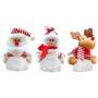 URMAGIC Weihnachtskandleimer - Klare Kunststoff-Kandleimer mit Rentier & Weihnachtsmann & Schneemann zur Aufbewahrung von Süßigkeiten, Geschenkflasche, Weihnachtsdeko, Partydeko – farbenfroh