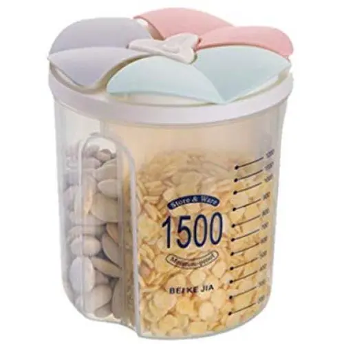 Transparent Plastic Storage Box Dry Dried Food Storage Box Multi-grain Container Box Multicolor,B