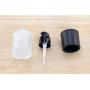 2 Pcs 30ML 1OZ Upscale Empty Refillable Frosted Glass Pump Bottle Liquid Foundation Container Dispenser Storage Vial Lotion Essence Emulsion Sample Case for Travel