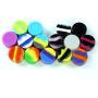 10pcs 7ml Non Stick Silicone Wax Conitnaer Round Dab Multi Use Storage Jar with Lid Assorted Color by X-Value