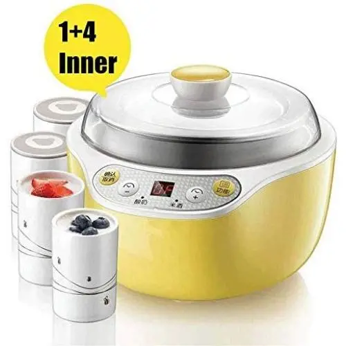 ROLL Cuisine Yogurt Maker, Automatic Digital Yogurt Maker Machine with Set Temperature, Includes Reusable Glass Jars for Instant Storage ROLL Cuisine Yogurt Maker, Automatic Digital Yogurt Maker Machine with Set Temperature, Includes Reusable Glass Jars for Instant Storage