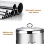 Cookie Jar Cereal Coffee Storage Containers Jar 304 Stainless Steel with Lids Airtight Bpa Free Large, Food Storage Containers Jar for Kitchen Pantry Organization Canister Candy Bulk, 6L/8L