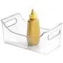 mDesign Küchen-, Schrank-, Kühlschrank- und Gefrierorganizer Behälter – Set von 4, Klar