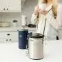 Best Airtight Coffee Canister for Fresher Beans and Grounds - Large Stainless Steel Food Container with Date-Tracker, CO2 Release Valve, Measuring Scoop and Silicon Base by FikaPress Best Airtight Coffee Canister for Fresher Beans and Grounds - Large Stainless Steel Food Container with Date-Tracker, CO2 Release Valve, Measuring Scoop and Silicon Base by FikaPress