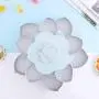 2-Schichtiger Bloom Rotating Snack Box mit Blumenmuster, Süßigkeiten- und Lebensmittellagerbox, Schmuckorganizer, Blütenform, Obstschale, Snack-Lagerbehälter, für Wohnzimmer, Süßigkeiten-Schale (Blau)