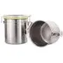 Radish Stars Sealed Leak-Proof Food Storage Container Stainless Steel Container Set of 4 Jar Sets for Food Preservation & Space Saving in Home, Office, Camping, Traveling - Diameter in 3.9 inch Radish Stars Sealed Leak-Proof Food Storage Container Stainless Steel Container Set of 4 Jar Sets for Food Preservation & Space Saving in Home, Office, Camping, Traveling - Diameter in 3.9 inch
