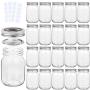 KAMOTA Mason Jars 12 oz With Regular Lids and Bands, Ideal for Jam, Honey, Wedding Favors, Shower Favors, Baby Foods, DIY Magnetic Spice Jars, 20 PACK, 30 Whiteboard Labels Included