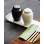 DehuaYao Porcelain Tea Canister in 2 Colors, Sealed Ceramic Round Tea Canister Tea Caddy