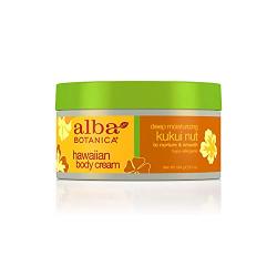 Alba Botanica Deep Moisturizing Kukui Nut Hawaiian Body Cream, 6.5 Oz