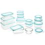 Airtight Food Storage Jars - Art & Cook Sealed Glass/Plastic Container 30PC Set