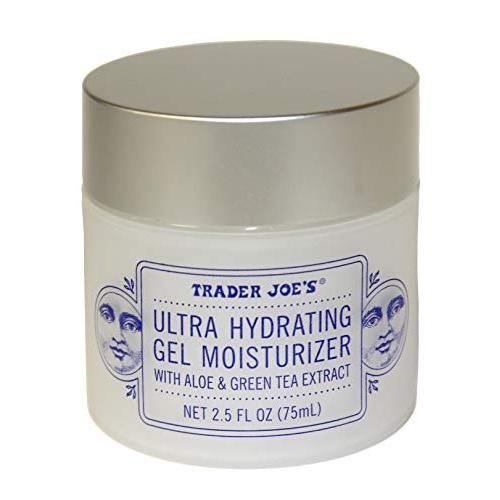 Trader Joe’s | Ultra Hydrating Gel Moisturizer with Aloe & Green Tea Extracts | 2.5 Fl Oz (75 ml) Tub| Paraben-free, Fragrance-free, Never-tested-on-animals | Suitable for All Skin Types