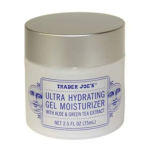 Gel Hydratant Ultra-Hydratant Trader Joe’s | Aloe Vera & Thé Vert | 75 ml (2,5 Fl Oz) | Sans Parabènes, Sans Parfum, Sans Tests sur les Animaux | Convient à Tous les Types de Peau Gel Hydratant Ultra-Hydratant Trader Joe’s | Aloe Vera & Thé Vert | 75 ml (2,5 Fl Oz) | Sans Parabènes, Sans Parfum, Sans Tests sur les Animaux | Convient à Tous les Types de Peau