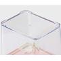 Square Plastic Canisters, Transparent Storage Sealed jar Pack of 3-D 800mlx3