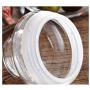 XSWZAQ Sealed cans glass transparent storage jars moisture-proof milk powder cans food grains and grains tea storage tanks (Size : 1000ml)