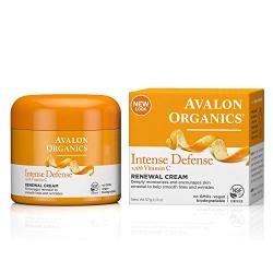 Avalon Organics Intense Defense Renewal Cream, 2 oz. (Pack of 2)