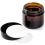 Round Amber Glass Jars with Lids for Cosmetics (2 oz, 24 Pack) Round Amber Glass Jars with Lids for Cosmetics (2 oz, 24 Pack)