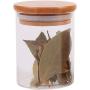 TNKML Glass Food Cans With Natural Bamboo Lid And Silicone Ring For Hermetically Sealed Small Transparent Tank Storage Tanks For Kitchen Storage Of Grain 12 300Ml