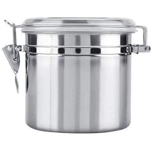 Contenant à Café Fosa, Bocal à Vide en Acier Inoxydable pour Stockage Alimentaire, Rangement de Cuisine, Pots, Thé, Biscuits, Bonbons (1100ml) Contenant à Café Fosa, Bocal à Vide en Acier Inoxydable pour Stockage Alimentaire, Rangement de Cuisine, Pots, Thé, Biscuits, Bonbons (1100ml)