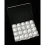 20pcs 1-1/4" Box Jar Set Aluminum Containers Tins Clear Lid Organiser Jewellery 20pcs 1-1/4" Box Jar Set Aluminum Containers Tins Clear Lid Organiser Jewellery