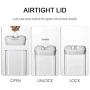 Food Storage Containers with Lids, 5 Pieces Set Airtight Food Containers, Interchangeable Lock Design