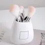 Keramik Make-up-Pinsel Aufbewahrungsglas Rosa Keramik Aufbewahrungsflasche Kosmetik Aufbewahrungsbehälter Stifthalter Keramik-Behälter für Schreibtisch