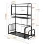 Spice Rack 3-Tier Standing Spice Rack LITTLE TREE Kitchen Bathroom Countertop Storage Organizer Stainless Steel Spice Bottle Jars Rack Holder with Adjustable Shelf Kitchen Counter Rack Organizer