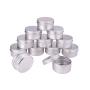 Bottle-WLD 20PCS 5g 10g 15g 20g 30g 40g 50g 60g Aluminum Tin Jars Metal 50ml Empty Cosmetic Face Care Eye Cream Lip Balm Gloss Packaging (Size : 10g)