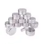 20 Stück 5g 10g 15g 20g 30g 40g 50g 60g Aluminium Tin Gläser Metall Kosmetik Gesichtspflege Augencreme Lippenbalsam Verpackung (Größe: 10g)