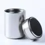 Metallbehälter Mini Candy Tee Zucker Kaffee Tee-Behälter Dose Silber 1pc