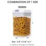 Airtight Food Storage Containers, Vtopmart 6 Pieces Small BPA Free Plastic Cereal Containers with Easy Lock Lids,for Kitchen Pantry Organization and Storage,Include 24 Labels