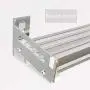 Wandregal Spice Rack Mehrzweck-Regal mit Sicherheitsgeländerhalter für Balkone und Handtücher, Kräutergutbehälter-Organizer für Küche, Badezimmer, Schrank (Größe: 50cm)