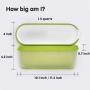 SUMO Homemade Ice Cream Containers: Insulated Tub. Dishwasher Safe. 1.5 Quart (1-Pack, Green)
