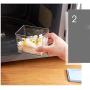 Tree House Food Storage canisters with lid, Square Plastic Sealed jar Versatile Grain Dispenser-D
