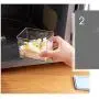 Tree House Food Storage canisters with lid, Square Plastic Sealed jar Versatile Grain Dispenser-D Tree House Food Storage canisters with lid, Square Plastic Sealed jar Versatile Grain Dispenser-D