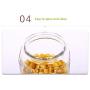 Kitchen Food Storage Jar Airtight Food Storage Spice/Storage Jar 3 Round Transparent Glass Spice Bottles With Transparent Glass Lids Airtight Dry Food Storage Spice Container Set 1700ML