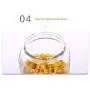 Bouteilles de rangement pour aliments en verre transparentes, 3 bouteilles rondes avec couvercles hermétiques, idéal pour les épices et autres aliments secs (800 ml) Bouteilles de rangement pour aliments en verre transparentes, 3 bouteilles rondes avec couvercles hermétiques, idéal pour les épices et autres aliments secs (800 ml)