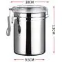 Conteneur à Café Voyage Pot à Graines de Café en Acier au Carbone en Acier Inox Pot à Épices Design Moderne avec Verre Transparent pour Service de Café, de Thé et d'Épices. Conteneur à Café Voyage Pot à Graines de Café en Acier au Carbone en Acier Inox Pot à Épices Design Moderne avec Verre Transparent pour Service de Café, de Thé et d'Épices.