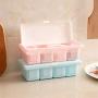 1pc Portable Kitchen Compartment Container Seasoning Box Condiments Storage Kitchen Seasoning Storage Box with Spoon 4 Spice Jar,As Photo Show2