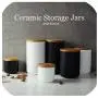 260 ML/800 ML Sealed Ceramic Storage Jar For Spices Tank Container For Eating With Lid Coffee Tea Coffee Sugar Kitchen Bottle,black 260ml 260 ML/800 ML Sealed Ceramic Storage Jar For Spices Tank Container For Eating With Lid Coffee Tea Coffee Sugar Kitchen Bottle,black 260ml