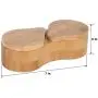 Contenant Double Rond en Bambou Lilys Home, Récipient de Conservation des Épices, Boîte en Bois pour Sel et Poivre Contenant Double Rond en Bambou Lilys Home, Récipient de Conservation des Épices, Boîte en Bois pour Sel et Poivre