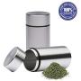 Lovely999 New2x Airtight Smell Proof Container New Aluminum Herb Stash Storage Jar,The brushed aluminum design gives them a sleek look smell proof, odor free, airtight, and waterproof