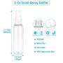 Small Spray Bottles, Shynek 32 Pack 60ml Fine Mist Mini Spray Bottle 2 Ounce Travel Spray Bottles Reusable Empty Plastic Bottles for Sample Essential Oils Perfume