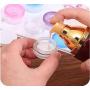 50PCS 15g/0.5oz Clear Empty Plastic Round Cosmetic Jars Refillable Sample Packing Bottles Storage Holder Container Dispenser Great for Cream Lotion Lip Balm Powder Beauty Nail(Transparent)