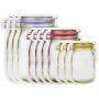 GuGio Jar Zipper Bags,Food Storage Snack Sandwich Ziplock Bags,Reusable Airtight Seal Food Storage Bags,Leakproof Food Saver Bags for Travel Camping and Kids