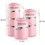 Thermos Food Jar Multi-storey Thermos Stainless Food Flask,Leakproof Insulated Food Containers (Color : Green, Size : 780ML)
